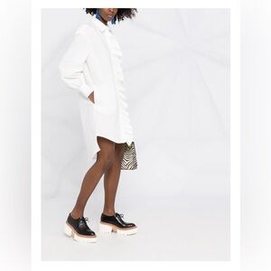 MSGM ruffle detail shirt dress IT 40